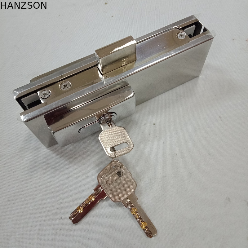 Dolny zacisk zamka drzwi o grubości 0,8 mm, dolny zamek do drzwi szklanych 164 × 31 × 51 mm