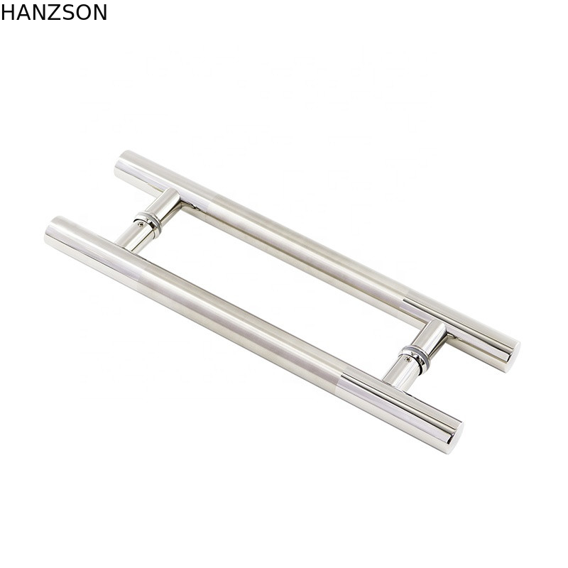 Uchwyt do drzwi ze stali nierdzewnej do szklanych drzwi w kształcie litery H 38 mm 32 mm 25 mm średnicy