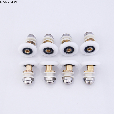 Mosiężne nylonowe rolki drzwiowe, koło pasowe do drzwi prysznicowych 19 mm 23 mm 25 mm Rozmiar